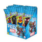 PEZ empaquetado frontal con logo Marvel mostrando facilidad de regalo