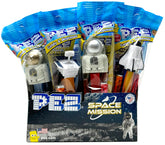 PEZ dispensador Space Mission frontal mostrando variedad de personajes y atractivo visual