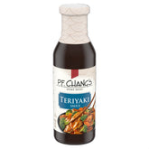 P.F. Chang's frasco de teriyaki de frente mostrando etiqueta y formato práctico