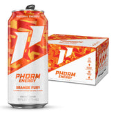 PHORM ENERGY lata frontal Orange Fury mostrando diseño y energía