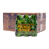 Pickle Juice frontal del pack de 24 botellas mostrando el diseño y conveniencia