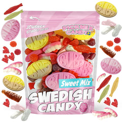 Pickmix Candy Sweden empaque frontal mostrando mezcla, ideal para compartir