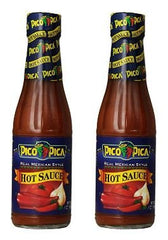 Pico Pica frasco frontal mostrando etiqueta y vertido controlado