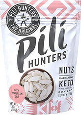 Pili Hunters bolsa frontal mostrando el empaque y beneficios keto
