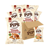 Pipcorn frontal del paquete Cinnamon Churro Twists mostrando empaque y marca