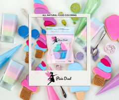 Pixie Dust aplicado en frosting de cupcake para decoración delicada y uniforme
