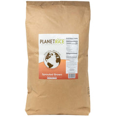 Planet Rice empaque frontal 25 lb con beneficio conservación