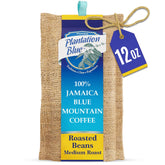Plantation Blue frente del empaque mostrando sello y formato 12oz, conserva frescura