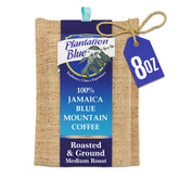 Plantation Blue frente del paquete mostrando sello y diseño, mantiene frescura