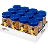 PLANTERS frasco frontal con tapa Pop & Pour mostrando el envase práctico