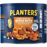 PLANTERS lata frente mostrando etiqueta y cierre resellable para frescura