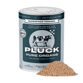 PLUCK empaque frontal mostrando formato y porciones