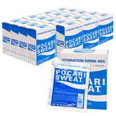 Pocari Sweat frente del empaque mostrando las 20 cajas y marca, conveniencia inmediata