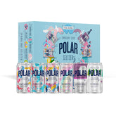 POLAR pack frontal de 24 latas mostrando variedad y conveniencia