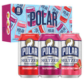 POLAR pack frontal Berries mostrando las 18 latas y variedad refrescante