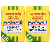 POLSELLI embalaje frontal del pack 2x1kg con vista clara y beneficio stock