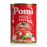 Pomì frente de lata mostrando etiqueta y beneficio de sabor auténtico