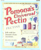 Pomona's Pectin frente del empaque mostrando pack de seis y beneficio de uso versátil