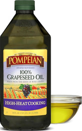 Pompeian envase frontal grande mostrando la marca y tamaño, ahorro para la cocina