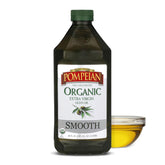 Pompeian frente del envase de 2 L mostrando marca y presentación, conveniencia