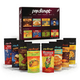 Pop Disrupt vista frontal del pack mostrando ocho frascos y etiquetas claras
