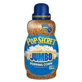 Pop Secret bote frontal 50 oz mostrando etiqueta y capacidad, ideal para almacenamiento
