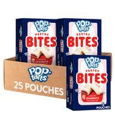 Pop-Tarts vista frontal del pack mostrando 25 pouches y conveniencia