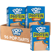 Pop-Tarts presentación frontal mostrando cajas Boostin' Brown Sugar Cinnamon y beneficio de proteína