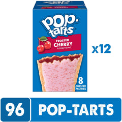 Pop-Tarts interior abierto con relleno de cereza jugoso y color vivo