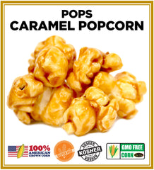 Pops Corn palomitas siendo servidas con la pala sanitaria incluida
