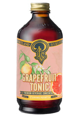 Portland Syrups botella al frente mostrando etiqueta y beneficio artesanal