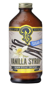 Portland Syrups botella frontal mostrando el diseño y tamaño práctico