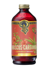 Portland Syrups vista frontal de botella con etiqueta clara y atractivo visual
