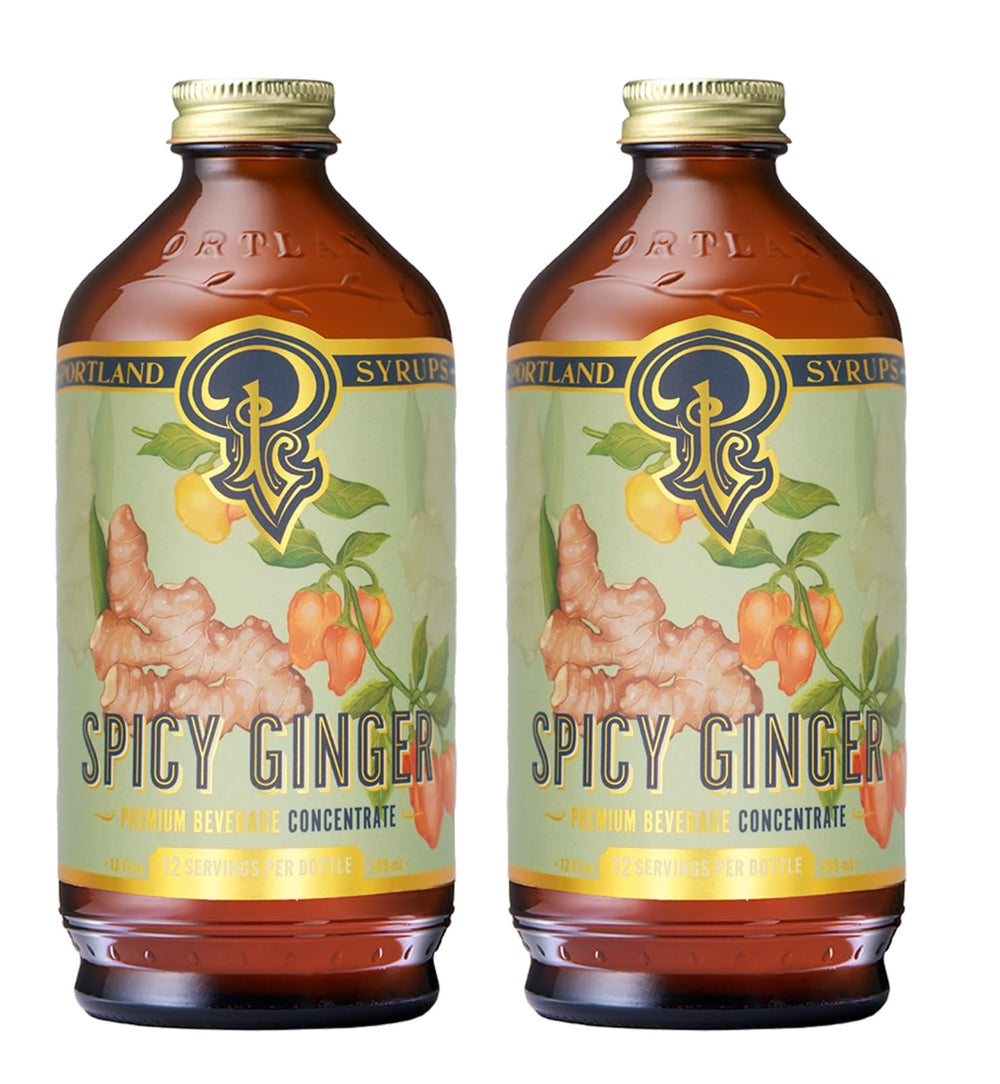 Portland Syrups botella frontal mostrando etiqueta clara y beneficios