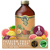 Portland Syrups vista frontal del envase mostrando diseño y tamaño