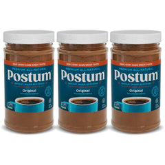 Postum frente del empaque mostrando la marca y beneficios