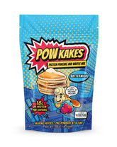 POWKAKES frente del paquete buttermilk mostrando marca y beneficio de alta proteína
