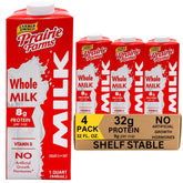 Prairie Farms caja frontal mostrando el envase y beneficios nutricionales