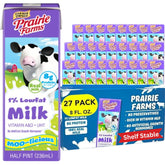 Prairie Farms Dairy frente de la caja mostrando diseño y tamaño práctico