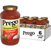 Prego frasco delantero mostrando etiqueta y uso versátil