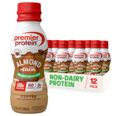 Premier Protein frontal de envase Coffee mostrando diseño y conveniencia