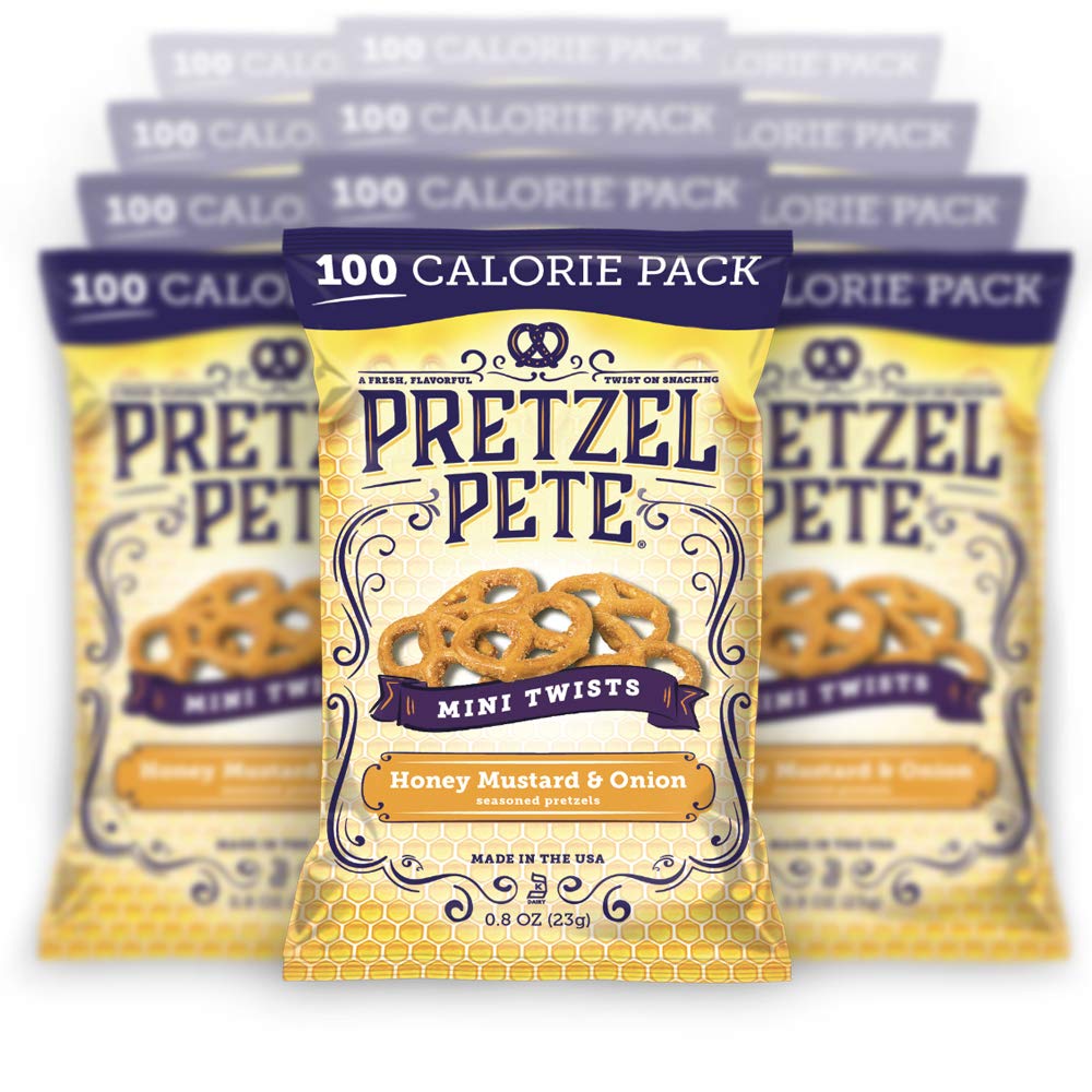 PRETZEL PETE frente del empaque mostrando bolsa individual y marca
