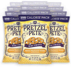 PRETZEL PETE frente del empaque mostrando bolsa individual y marca