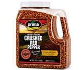 Prima Gourmet Spices paquete frontal mostrando 4 libras y ventaja a granel