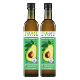 Primal Kitchen botella frontal mostrando diseño y uso versátil