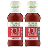 Primal Kitchen frontal del envase mostrando etiqueta orgánica y beneficio sin azúcar