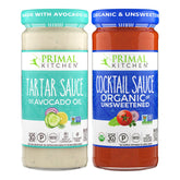 Primal Kitchen imagen frontal de salsa tártara mostrando etiquetado y beneficio cremoso