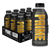 PRIME Hydration botella frontal mostrando el diseño y la mezcla funcional
