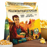 Princeton Popcorn frente del saco mostrando marca y peso beneficiando almacenamiento