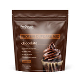 ProDough paquete frente mostrando mezcla para cupcakes y ventajas